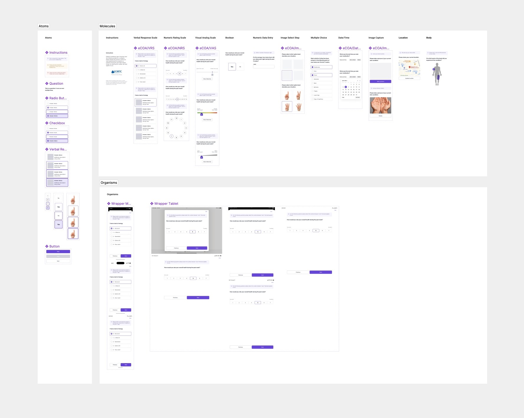 Medable — overview of redesigned clinical-trial app screens