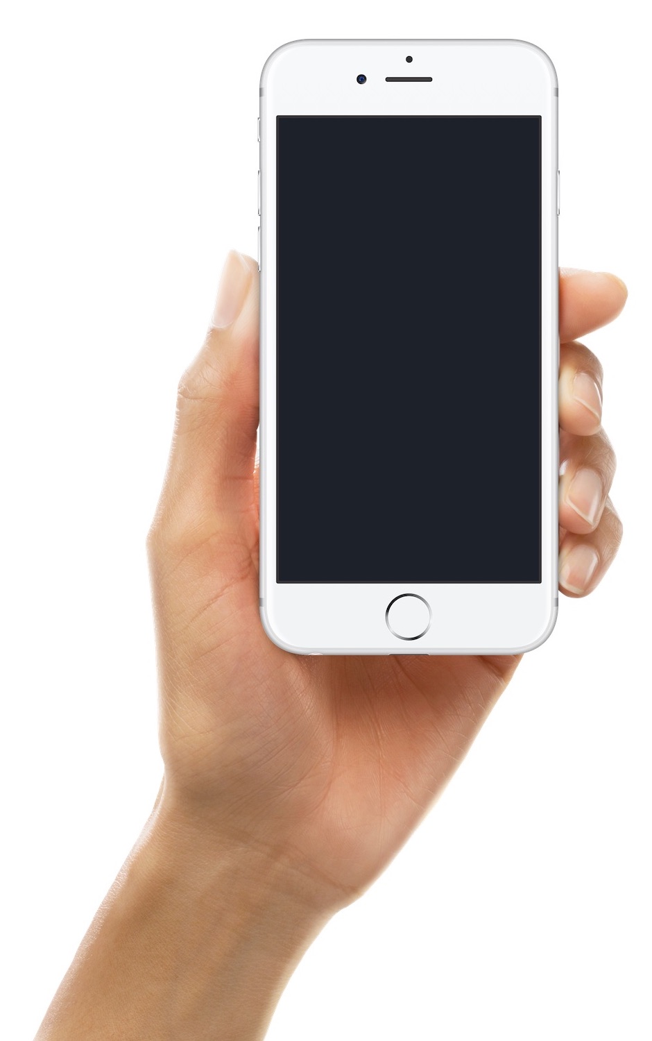 A hand holding a phone running the hi5 conversation app
